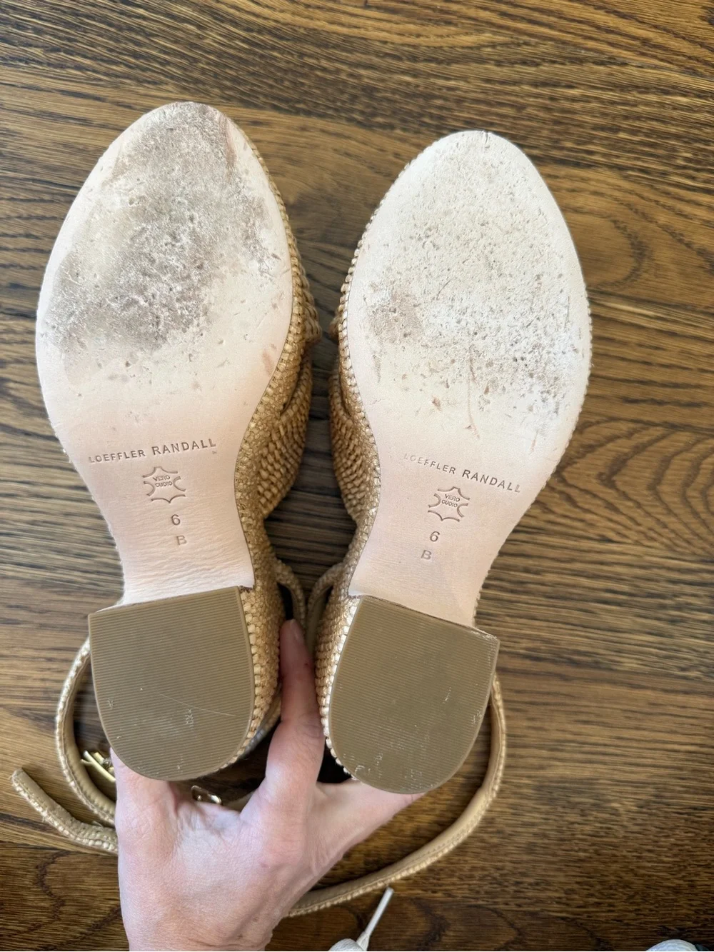 LOEFFLER RANDALL Liza Natural Platform Sandal